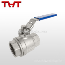 cf8m screw thread end one piece ball valve wuhu